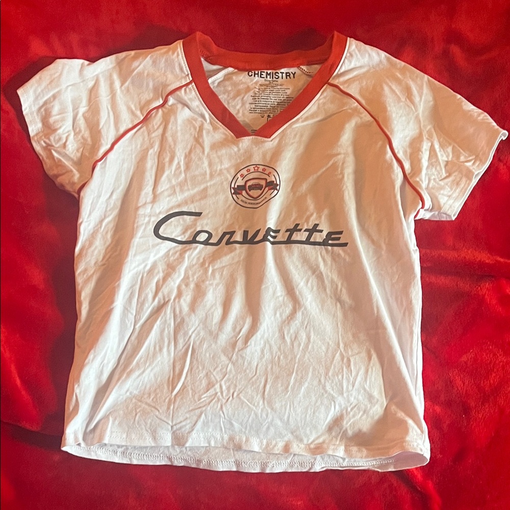 Chemistry Kids White and Orange Corvette Tee